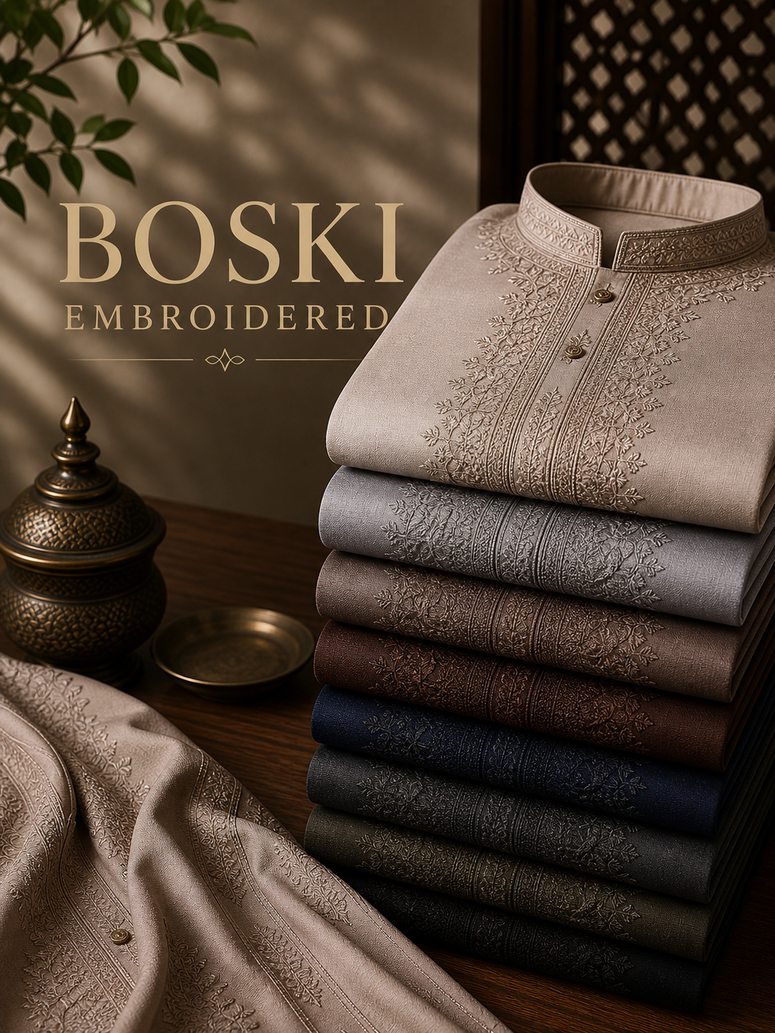 Boski Embroidered