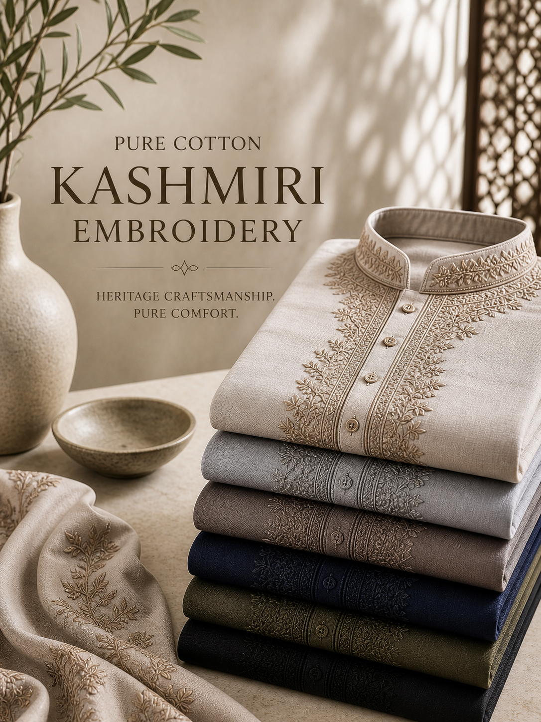 Pure Cotton kashmiri Embroidery