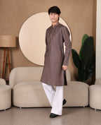STRIPED KURTA SET MAUVE COLOUR - FESTIVAL COLLECTION