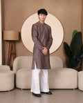 STRIPED KURTA SET MAUVE COLOUR - FESTIVAL COLLECTION