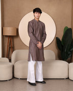 STRIPED KURTA SET MAUVE COLOUR - FESTIVAL COLLECTION