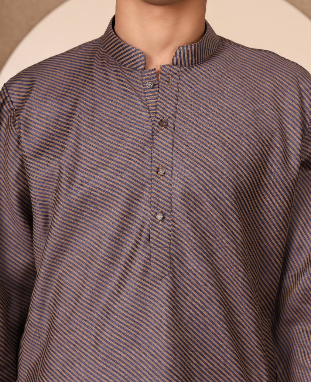 STRIPED KURTA SET MAUVE COLOUR - FESTIVAL COLLECTION