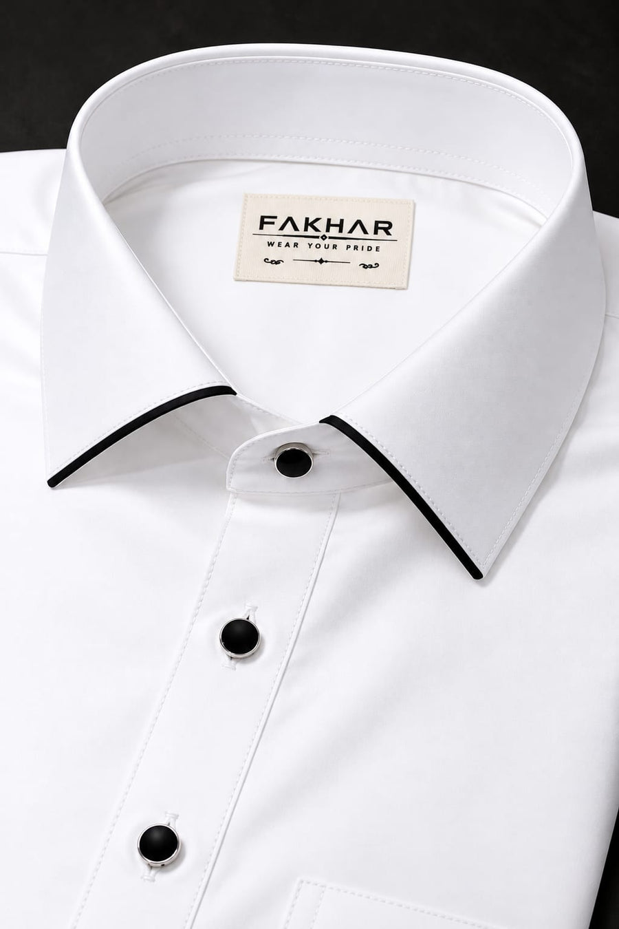 Boski Fabric Premium Korean Farbric Pathani - White Colour