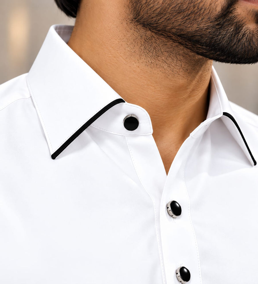 Boski Fabric Premium Korean Farbric Pathani - White Colour
