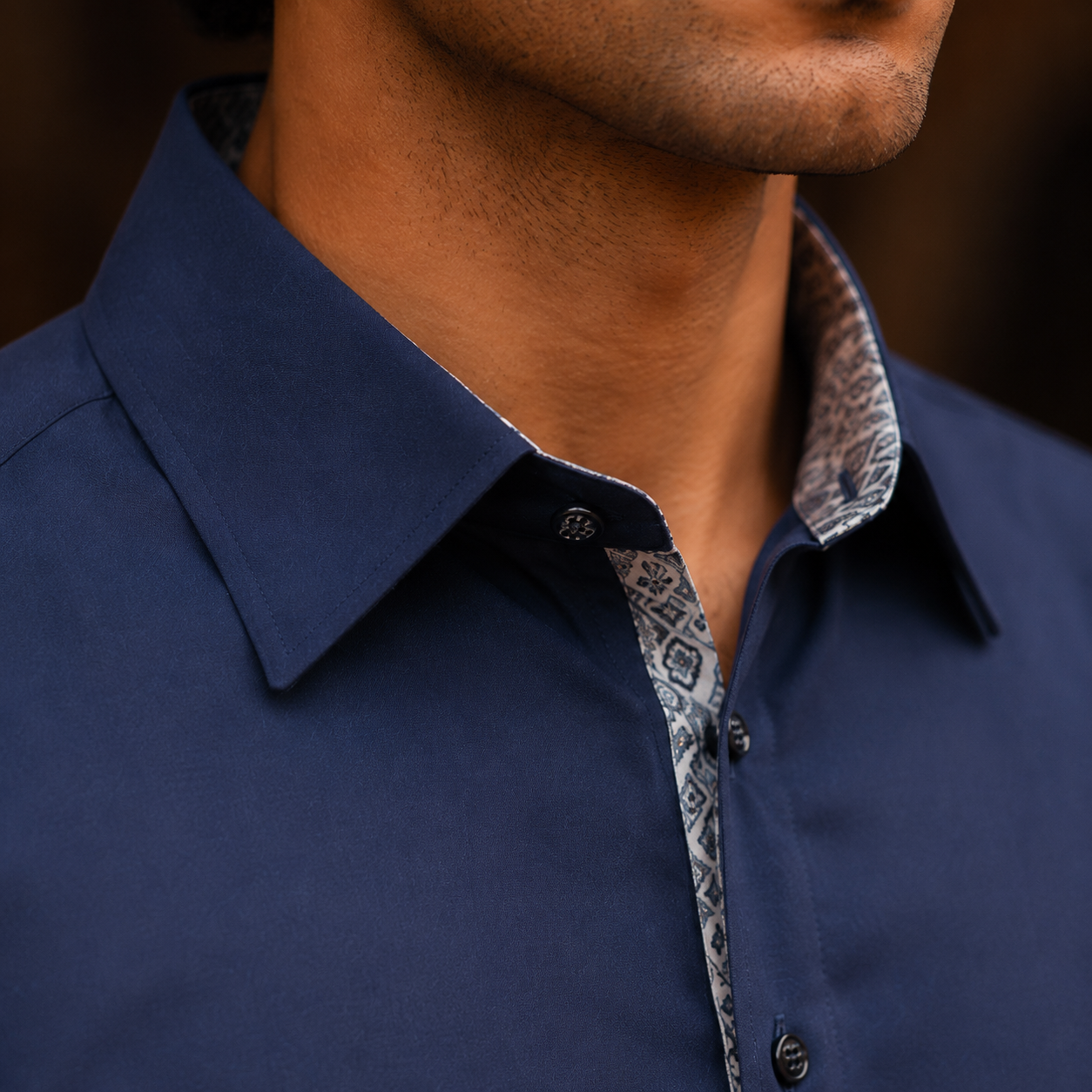 STITCHED - Midnight Blue Pashtoon Pathani Suit (Code - FKH-PMB-01)