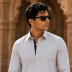 LIGHT GREY FINE TEXTURED PATHANI
