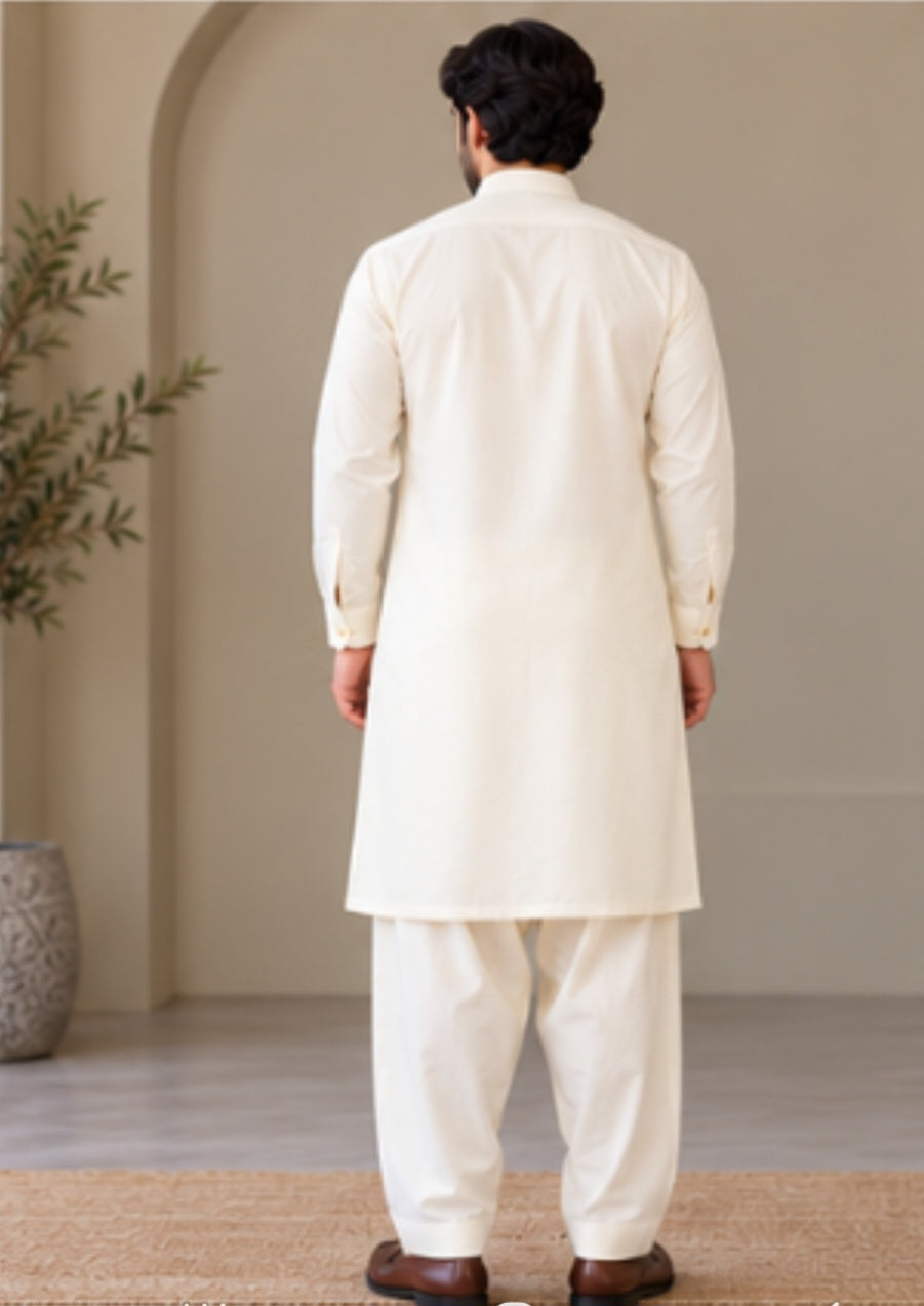 JUNAID JAMSHED EMBROIDERED PATHANI - FKH-IM-47