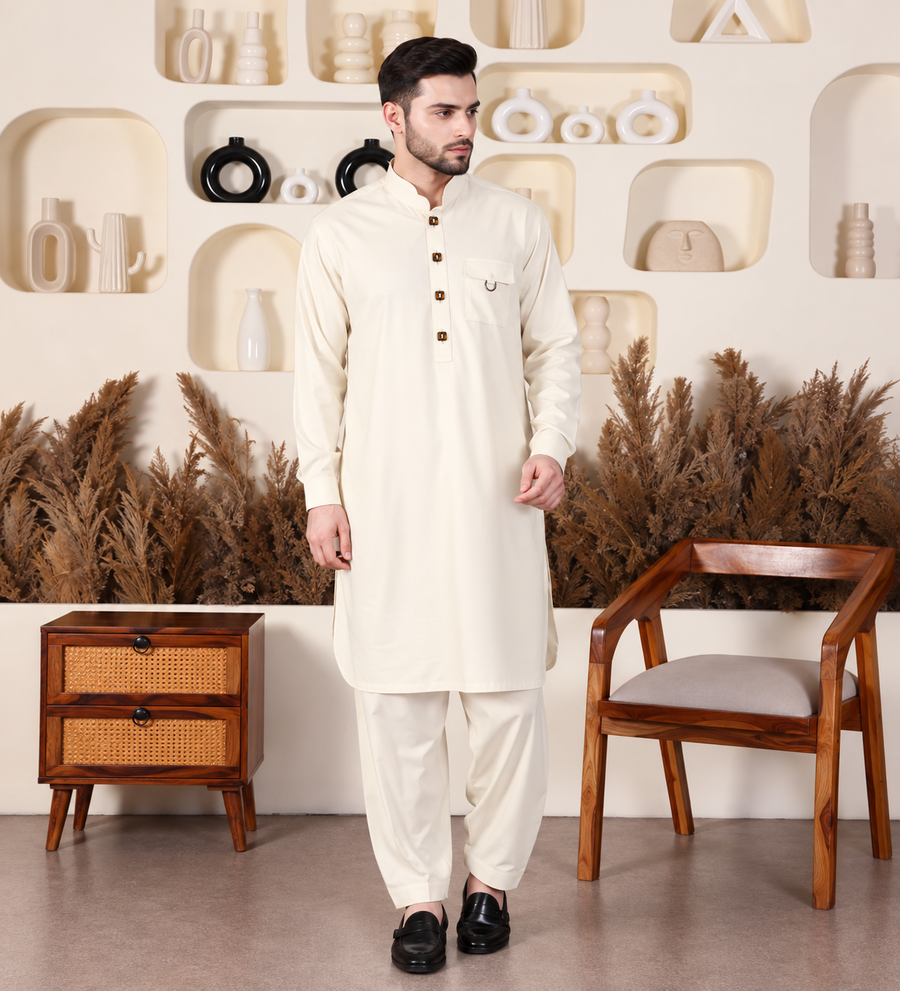 DESIGNER PATHANI - OFFWHITE