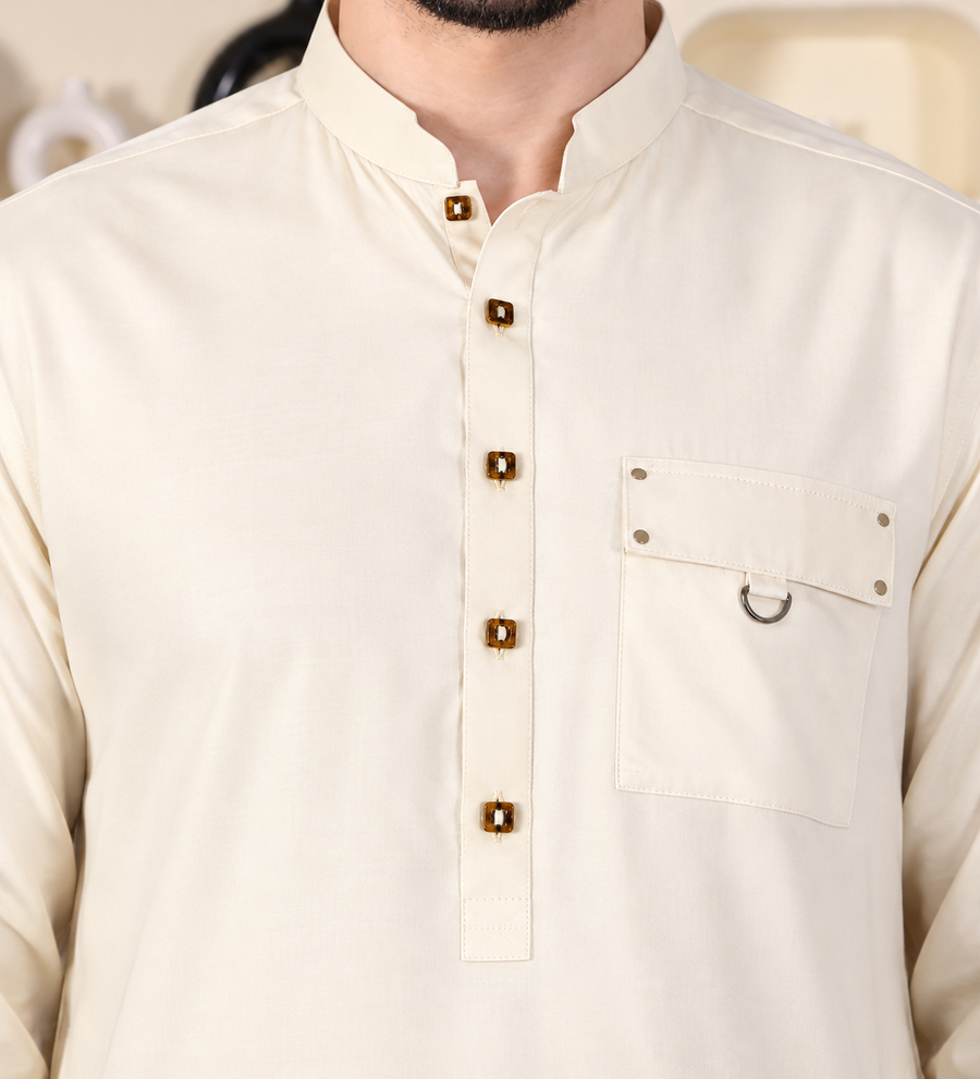 DESIGNER PATHANI - OFFWHITE
