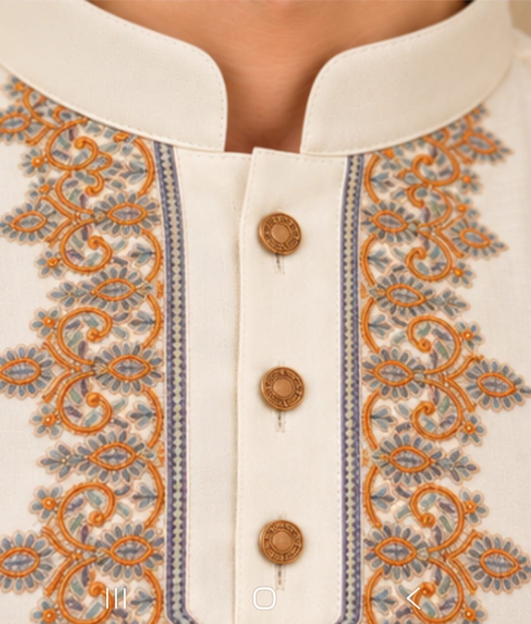 JUNAID JAMSHED EMBROIDERED PATHANI - FBH-IN-41