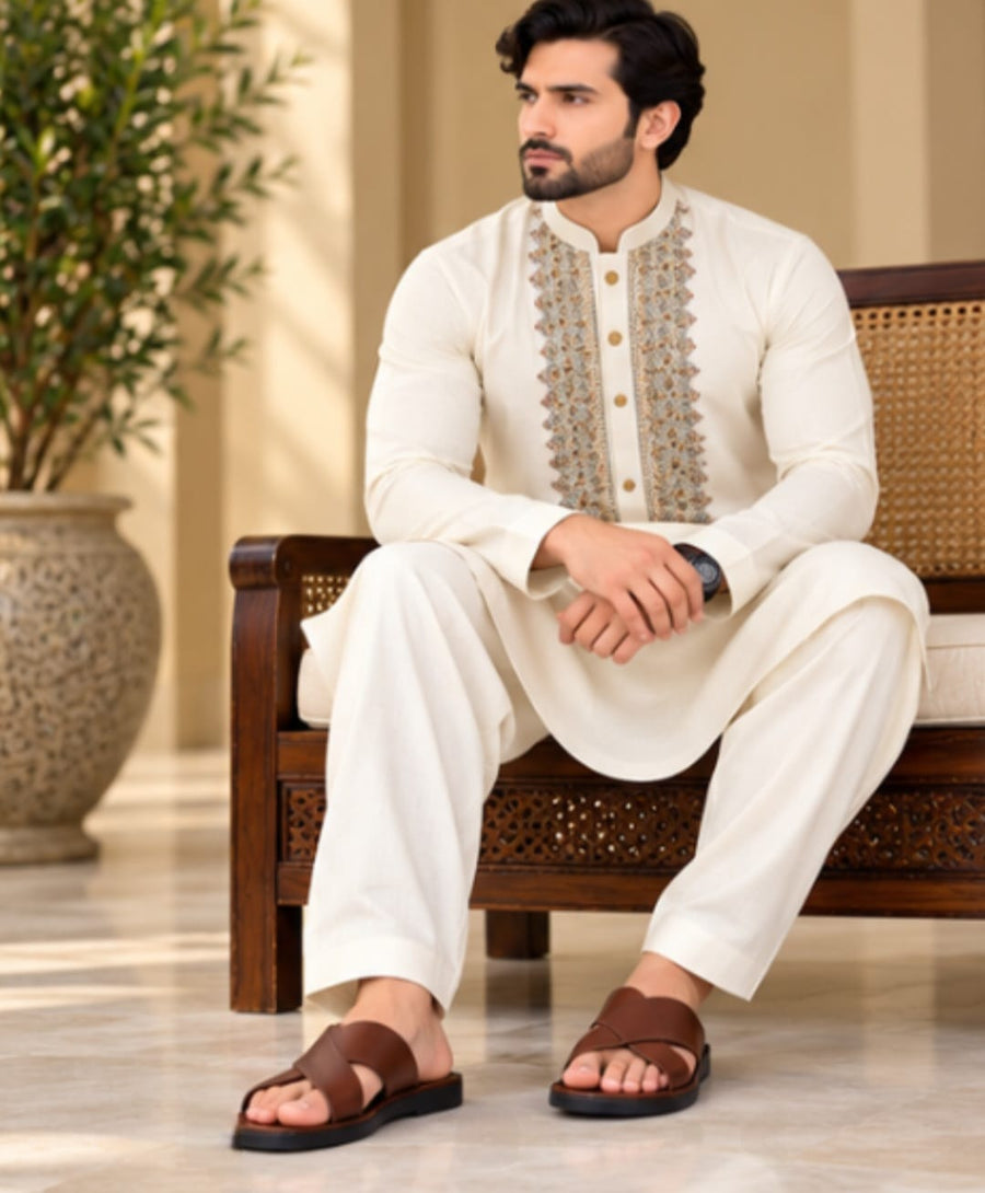 JUNED JAMSHED EMBROIDERED PATHAN :FBH-IM-42