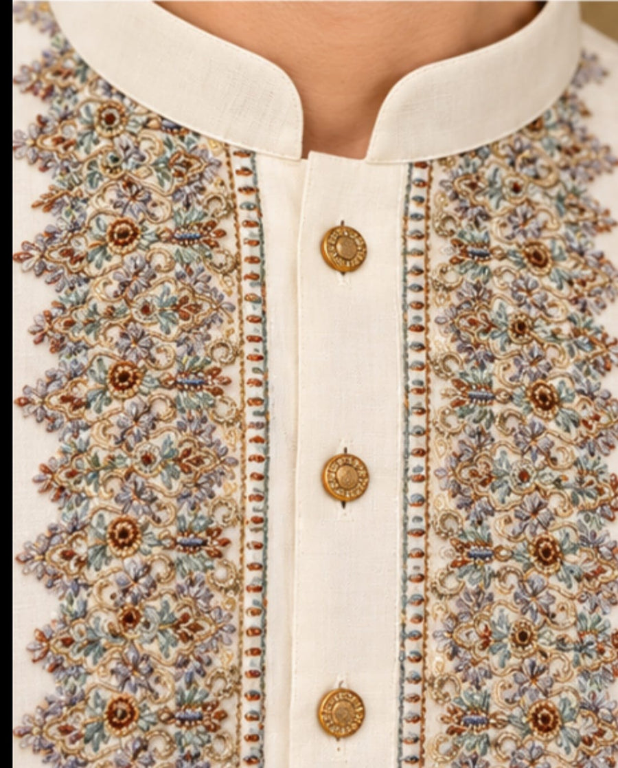 JUNED JAMSHED EMBROIDERED PATHAN :FBH-IM-42