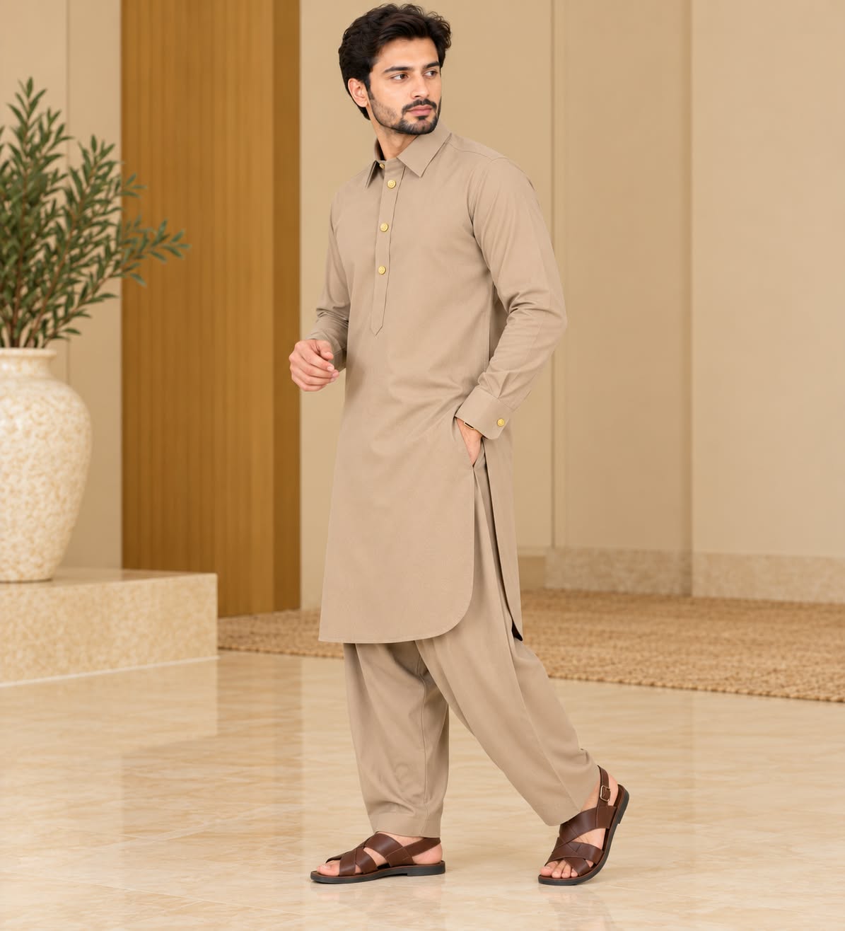 ARMANI PATHANI - LIGHT BROWN