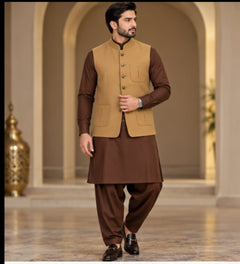 STLYLISH MUSTARD WAISTCOAT