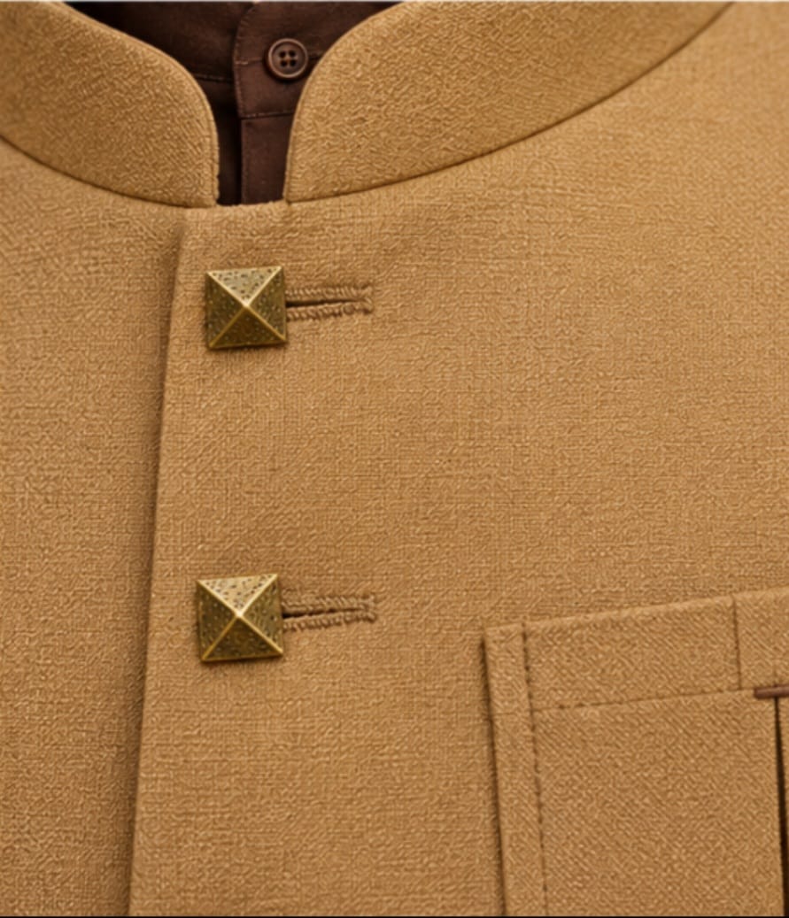 STLYLISH MUSTARD WAISTCOAT
