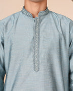 EMBROIDERED KURTA SET BLUE COLOUR - FESTIVE COLLECTION