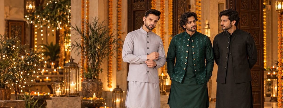 Pathani + Waist Coat